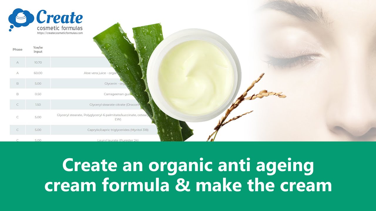 ⁣Organic anti aging cream