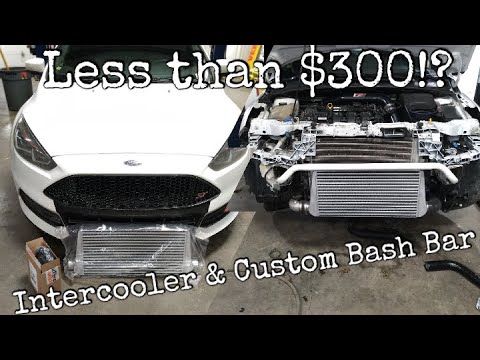 Focus ST Intercooler Install and Crash Bar Fab - YouTube