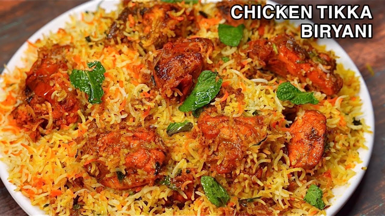 Chicken Tikka Biryani  Is Eid Me Banao Double Layer Tikka Biryani  Masala Chicken Dum Biryani