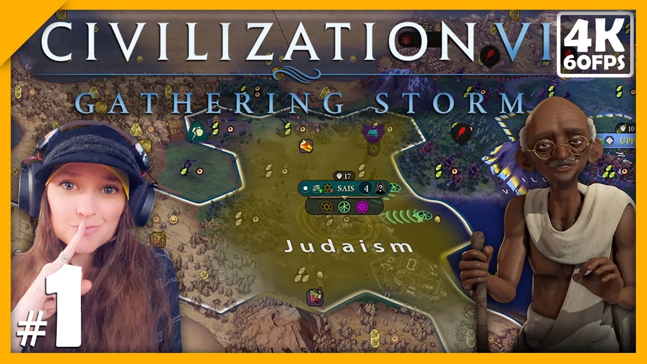 ✡️ Civilization VI #1 - Religious Victory Longplay (Judaism) No Commentary