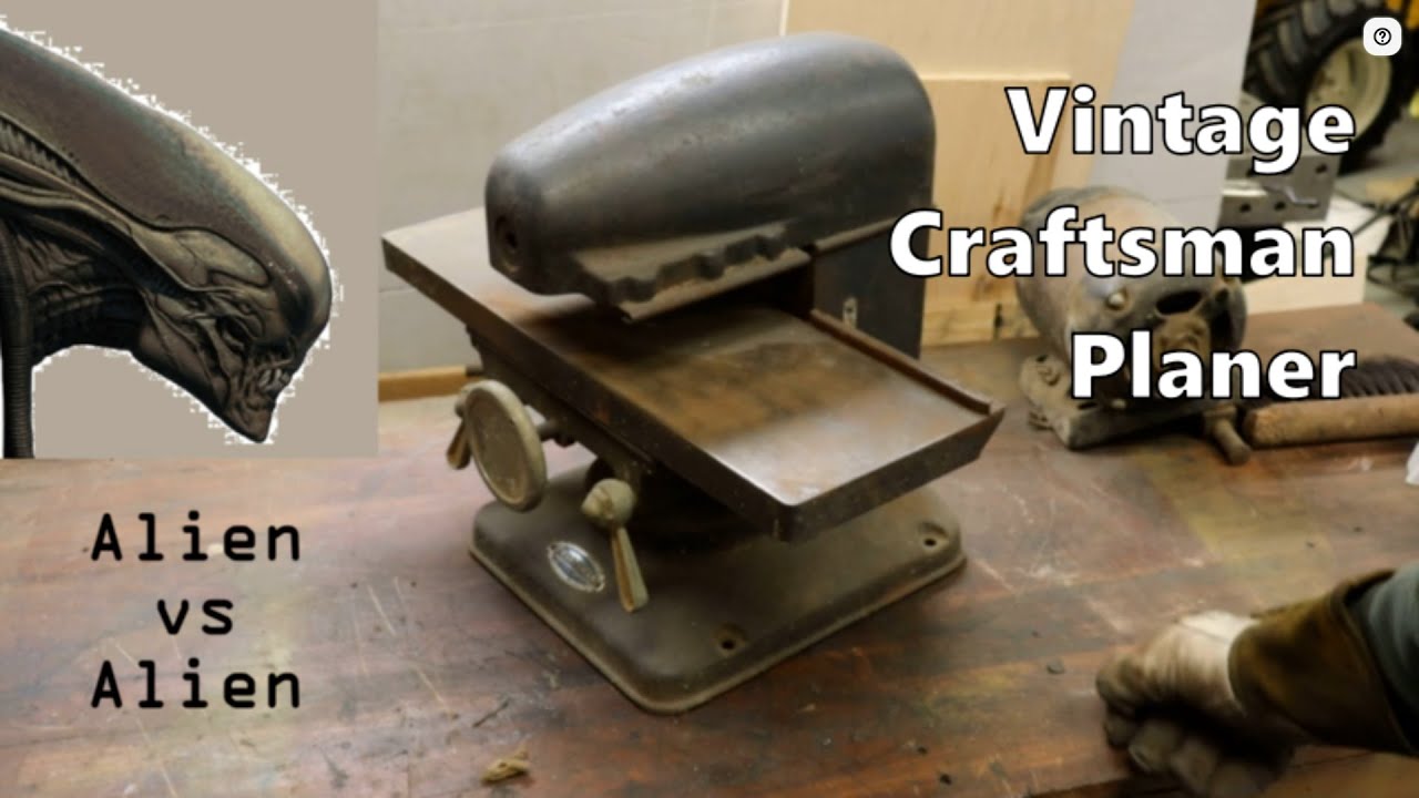 Винтажный рубанок Craftsman "Голова инопланетянина" разбирается на части.