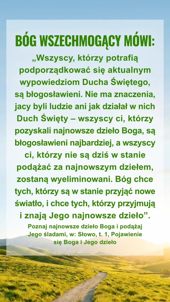 Wycisz się przed obliczem Boga, Czytaj Jego słowa