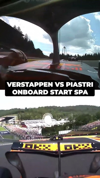 Verstappen vs. Piastri | Spa 2025 Onboard Start