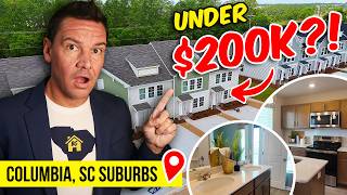 Tour of Columbia South Carolina Townhomes UNDER $200K! 🤯 | Columbia & Lexington SC Suburbs