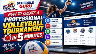 How to Create a Professional Volleyball League in 5 Minutes