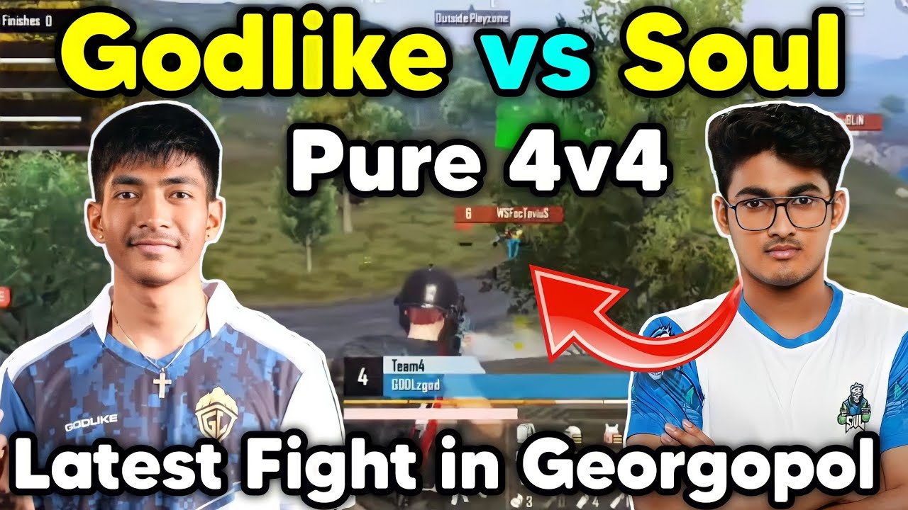 Godlike vs Soul latest 4v4 fight in T1 scrims 🔥 1v2 Soul in ...