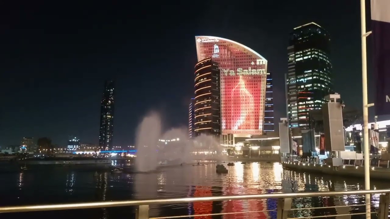  Fountain show at Dubai festival mall city please like and share subscribe vlog no 195
