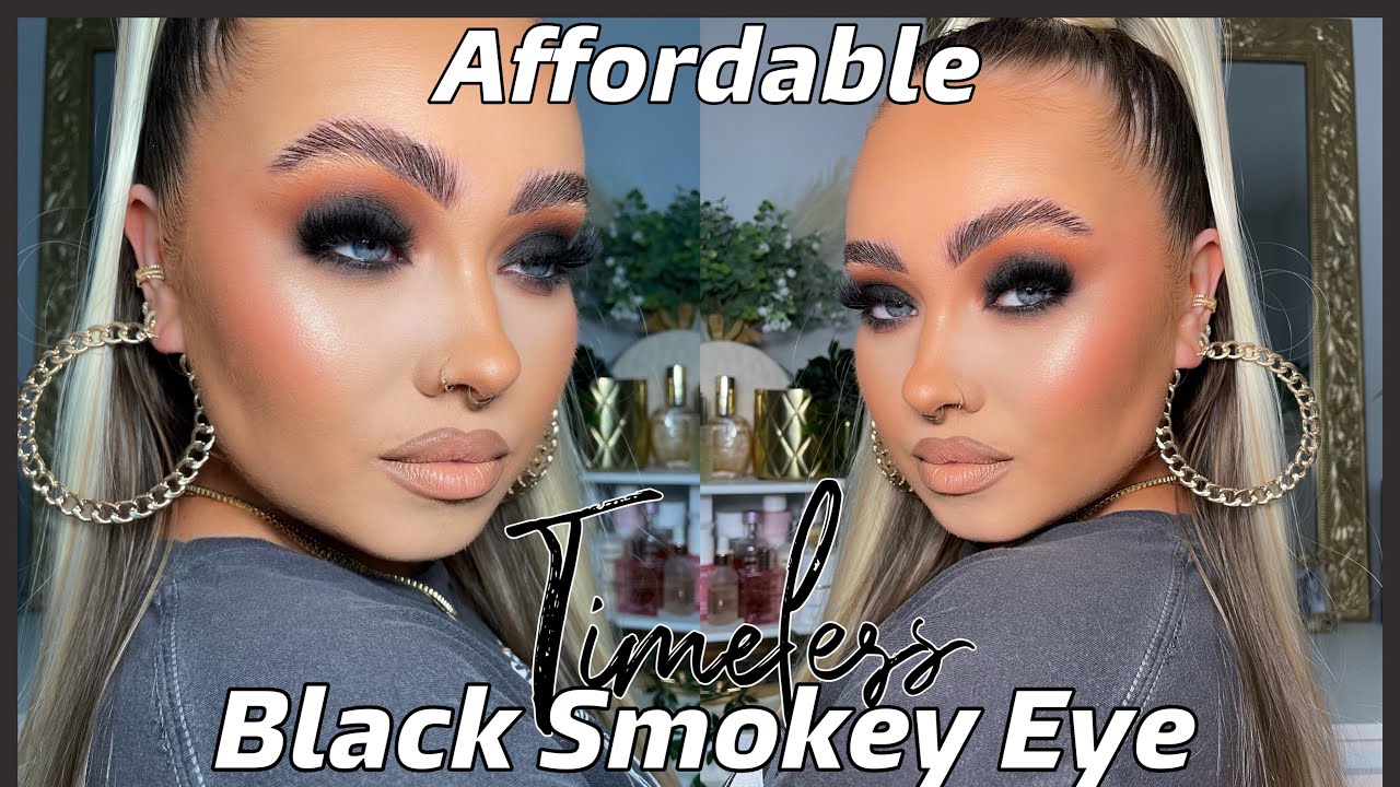 Affordable Fall Black Smokey eye | Makeup Tutorial 🖤 - YouTube