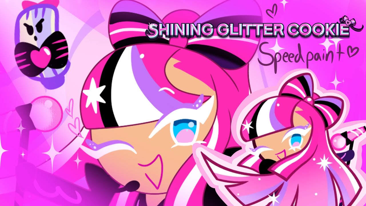 Shining Glitter Cookie (Cookie Run) |Speedpaint 💗🎀 - YouTube