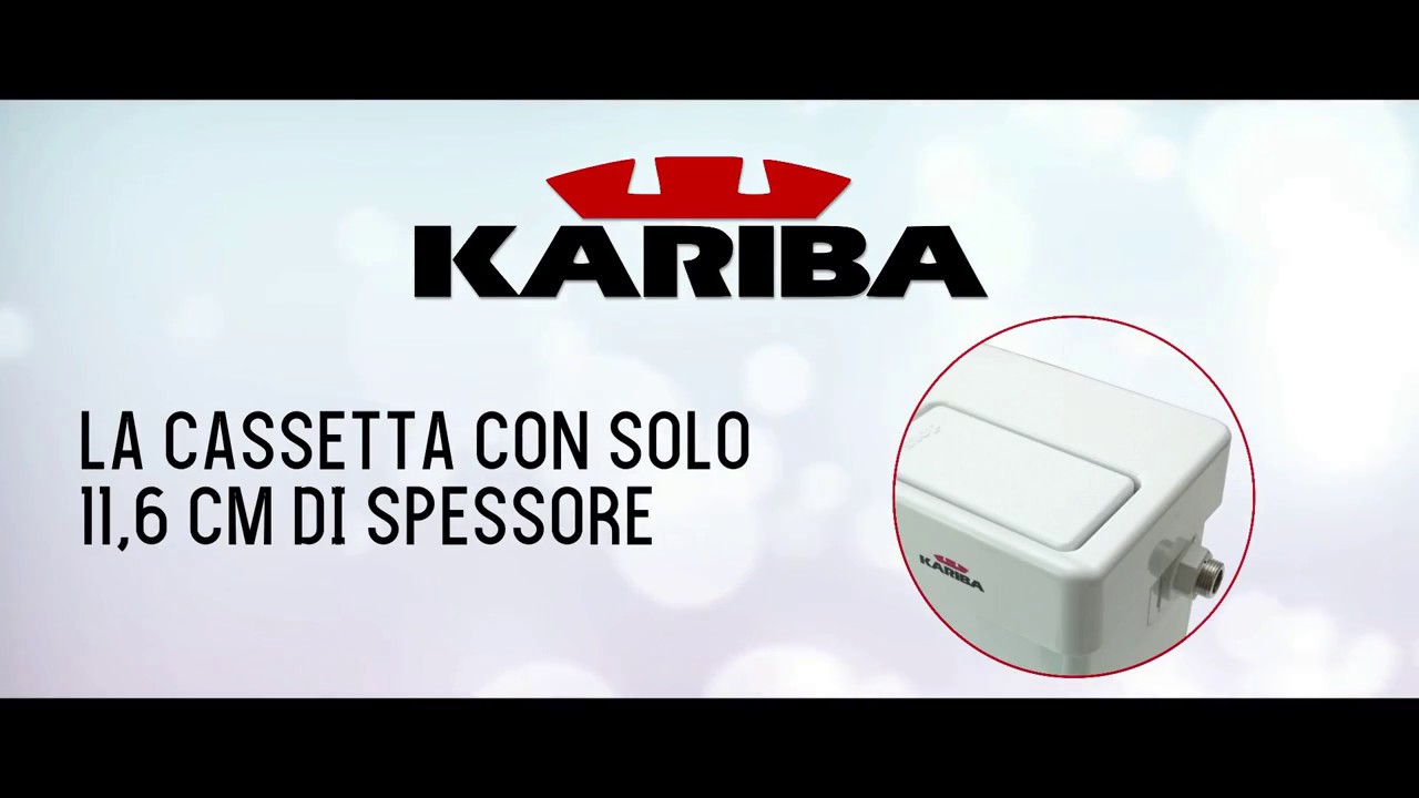 Cassetta WC A Doppio Pulsante Kariba Super Duo - Scarico Risparmio Idrico, Colore Bianco, Con Rubinetto - Foto 3