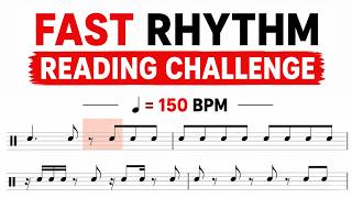 Fast Rhythm Reading Challenge (150 BPM) – Can You Keep Up 🥁
