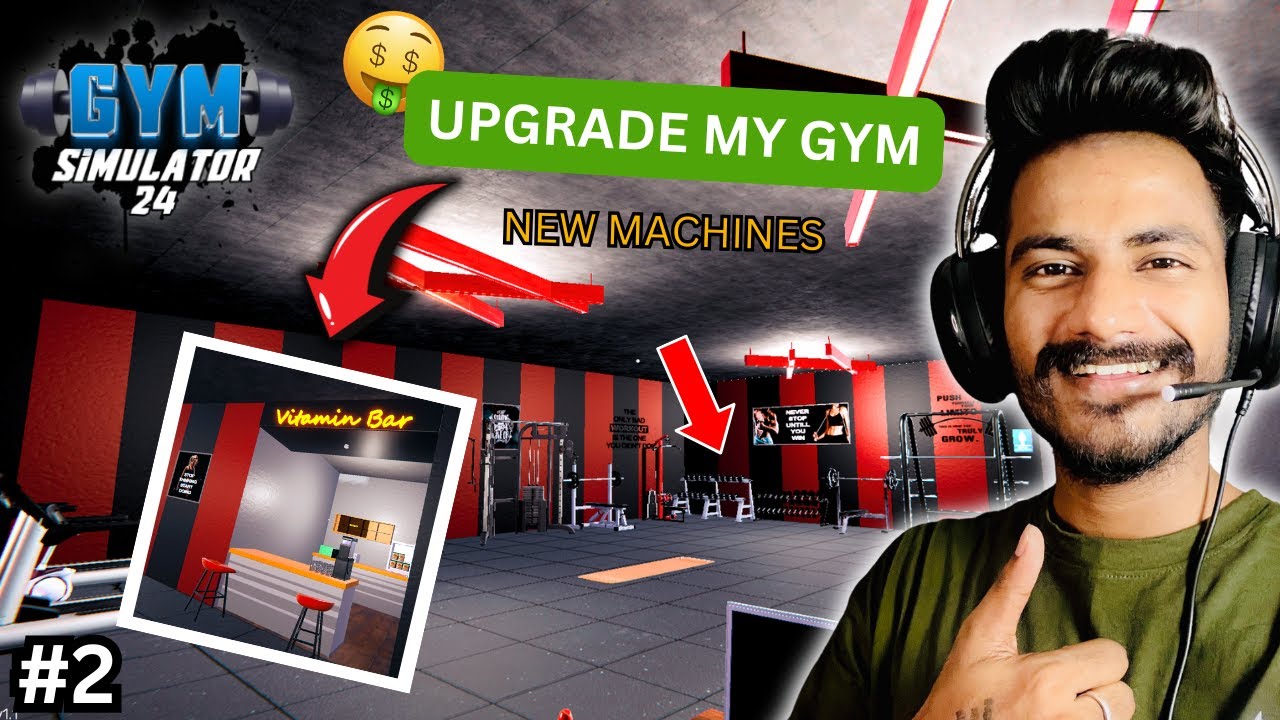FINALLY UPGRADE MY NEW GYM 💪| #gymsimulator24 #gaming - YouTube