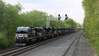 NS 995, SD70ACU Funeral Train - Torrance PA