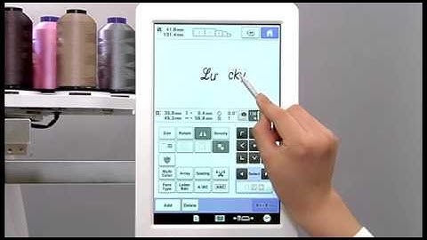 [BrotherSupportSewing] Selecting & editing the alphabet patterns / 文字模様を入力し編集する