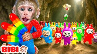 Mono Bibi Lidera El Ejército De Labubu De Colores Y Protege La Tierra | MONO BIBI ESP