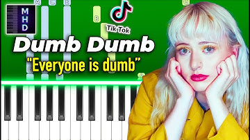 Mazie - Dumb Dumb - Piano Tutorial - Everyone is dumb [Tiktok Song]