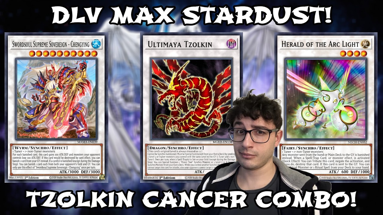 Yu-Gi-Oh! Duel Links || DLV MAX STARDUST DECK! CANCER COMBO TZOLKIN + STARLIGHT DRIVE!