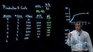 Marginal Product  & Average Product