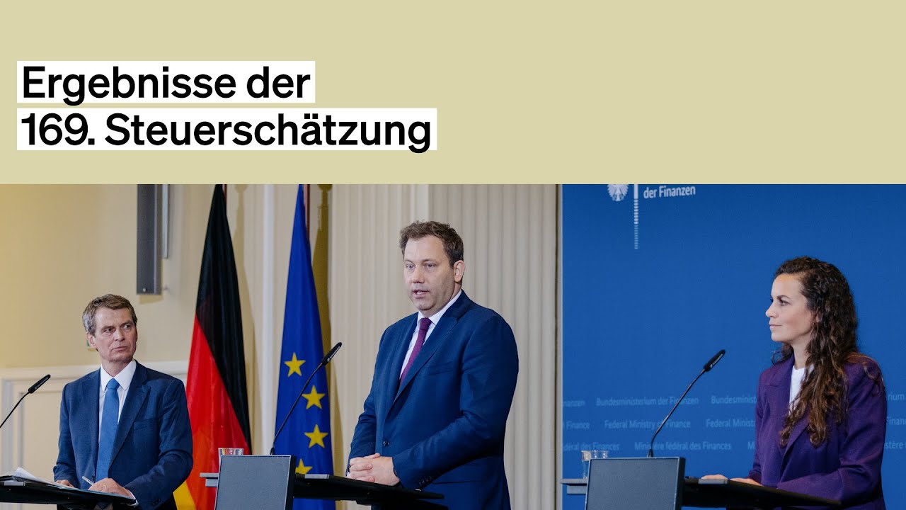Ergebnisse der 169. Steuerschätzung vorgestellt