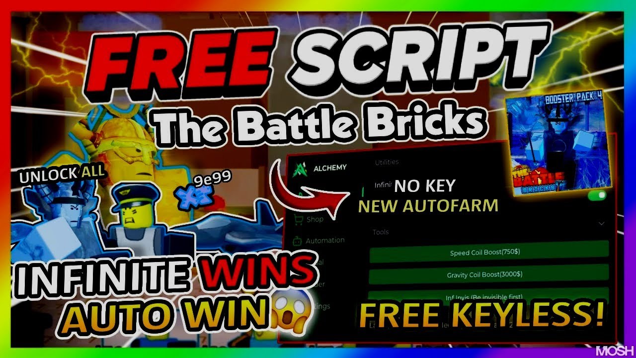 The Battle Bricks Script *NO KEY* - AUTOFARM, AUTO WIN, DUPE & More ...
