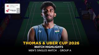 Ayush Shetty vs Weng Hong Yang TUC2026 Badminton