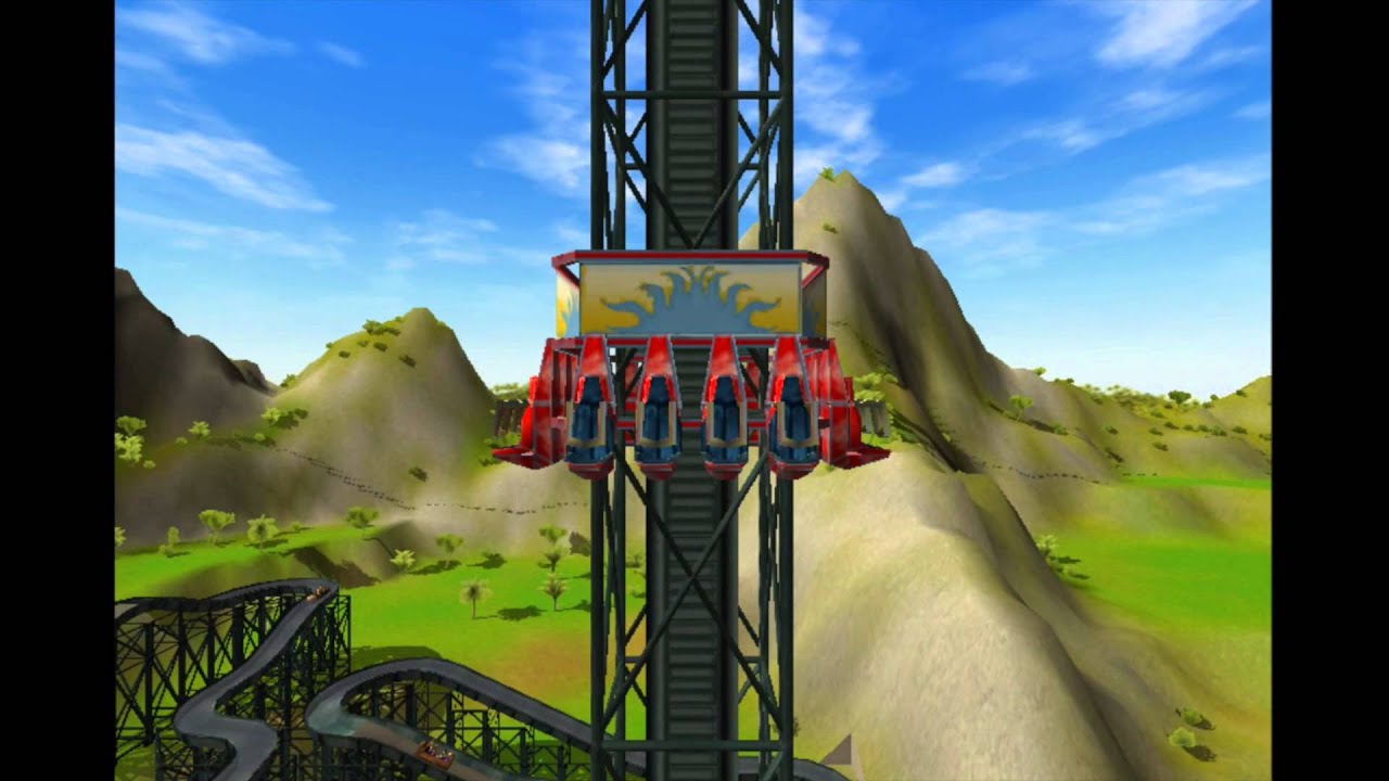Launched Freefall OnRides Rollercoaster Tycoon 3 12 YouTube