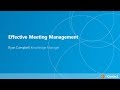 Effective Meeting Management Training