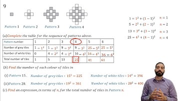 sequence of patterns-igcse-0507/43-May/June-2018