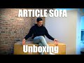 Article Ceni Sofa Loveseat Unboxing