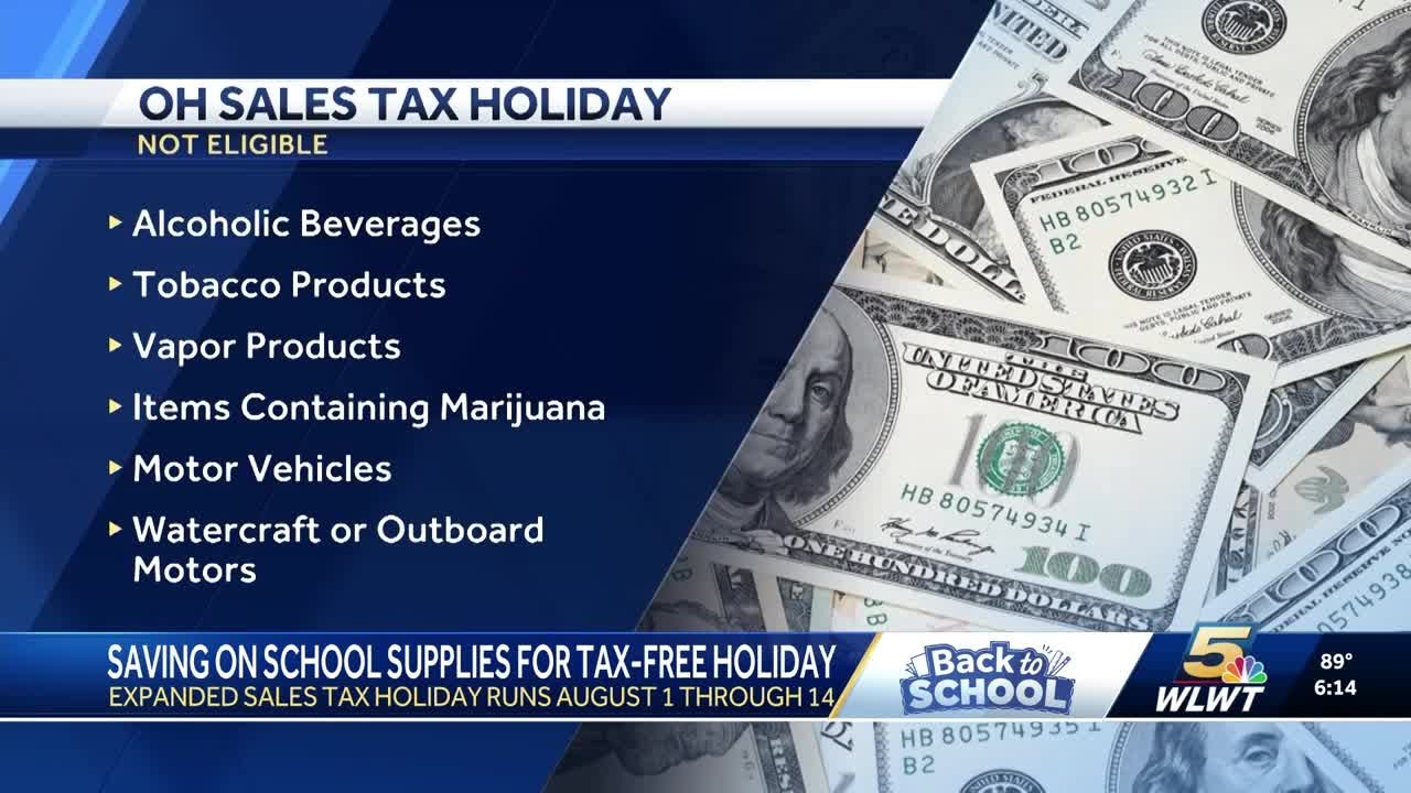 Ohio's sales tax holiday starts Friday, providing relief for back-to ...
