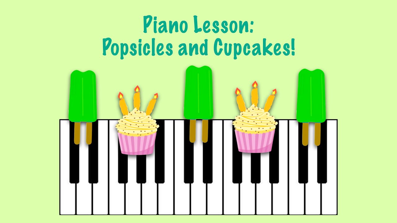 FUN PIANO LESSON - Learn black key groups with Cupcakes and Popsicles