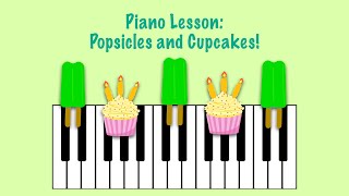 FUN PIANO LESSON - Learn black key groups with Cupcakes and Popsicles screenshot 3