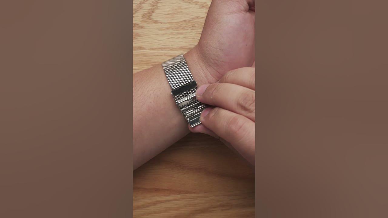 how-to-adjust-metal-mesh-band-youtube