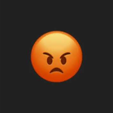 Angry face emoji