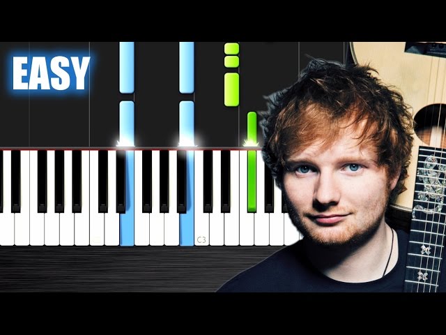 Ed Sheeran - Photograph - EASY Piano Tutorial by PlutaX - Synthesia