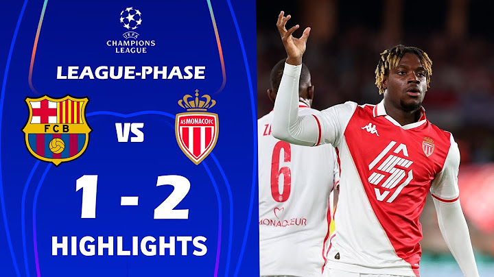 FC Barcelone contre AS Monaco 1-2 Résumé et buts | UEFA Champions League 2024/25