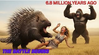 Ancient Earth Legends: King Kong and Beauty Against the Giant Porcupine |  #kingkongamazon