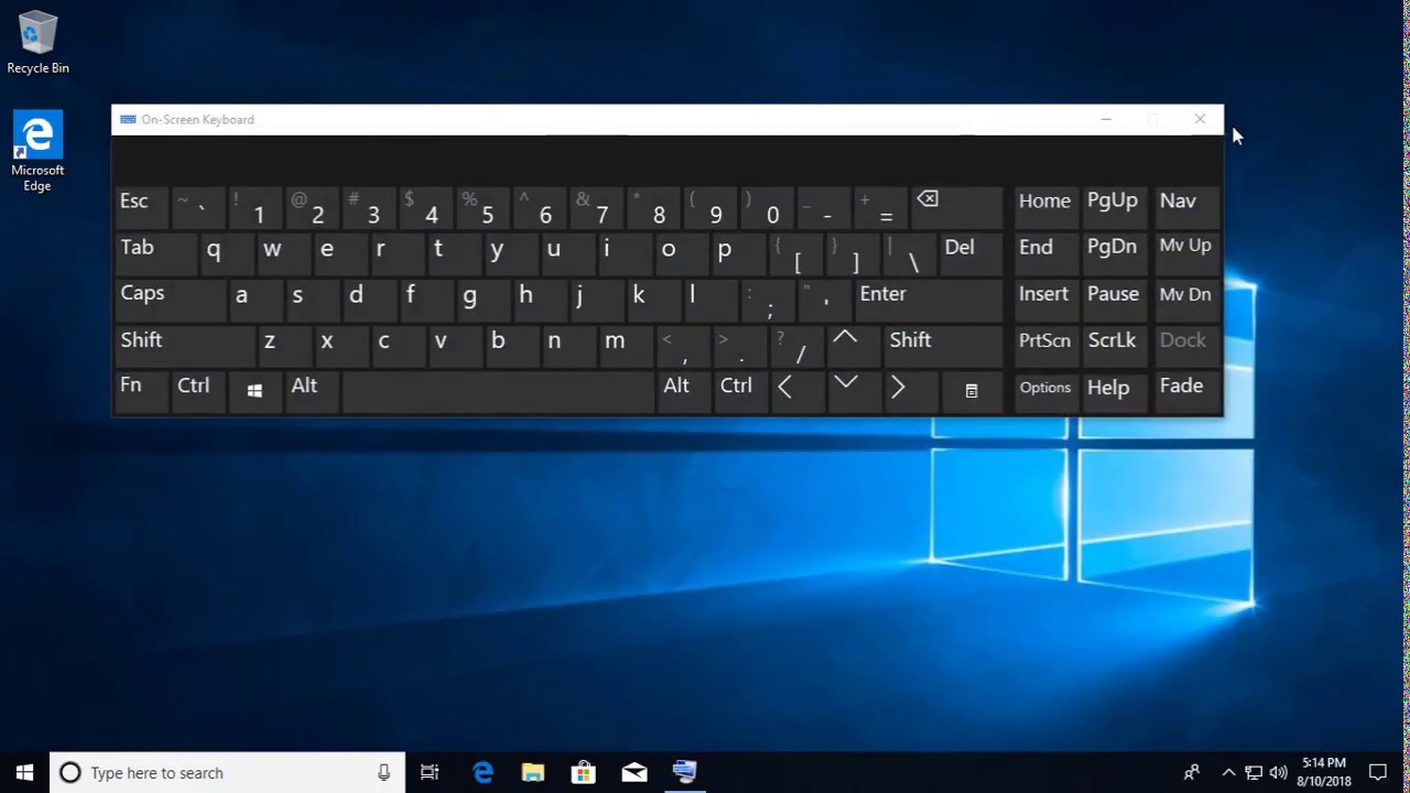 Keyboard shortcuts windows 10