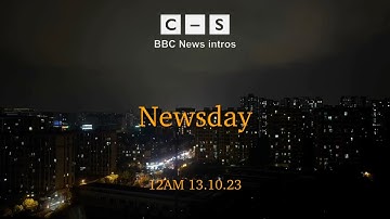 BBC Newsday intro 12am 13.10.23