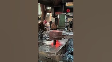 Creating Flanges Using Iron Billet #iron #flange