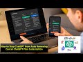 How to Cancel ChatGPT AutoPay Subscription | Stop Auto Renewal Payment Easily