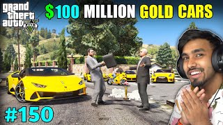 OUR GOLD CARS COLLECTION | GTA V #150 GAMEPLAY | TECHNO GAMERZ