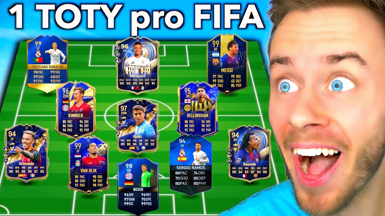 Ich habe 1 unglaublichen TOTY aus jedem FIFA gekauft! ⭐️🐐