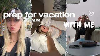 pack, prep + glow up with me for vacation! Preparing for my LA girls trip, what im bringing 👼🏼💭🛫