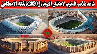 بالصور.. شاهد ملاعب المغرب لاحتضان المونديال2030 بالذكاء الاصطناعيّ.. ملاعب مذهلة بالمعمار المغربي