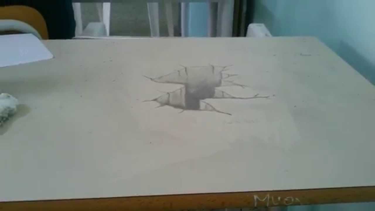 Drawing 3d Hole Disegno 3d Matita Cratere Youtube