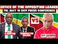 Watch live office of the leader of the opposition press conference delta9 politics