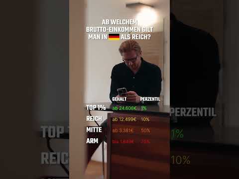 💶🇩🇪 Ab diesem Einkommen bist du reich in Deutschland! #gehalt #geld #aktien