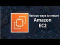 Various ways to restart an AWS EC2 instance