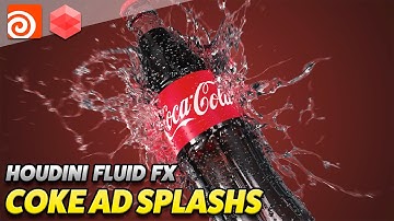 How to Create Water Splashes in Houdini | Coke Bottle FX